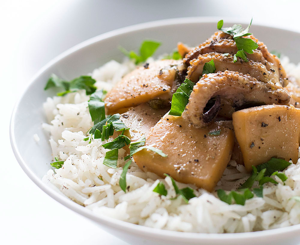 Mediterranean cuttlefish stew